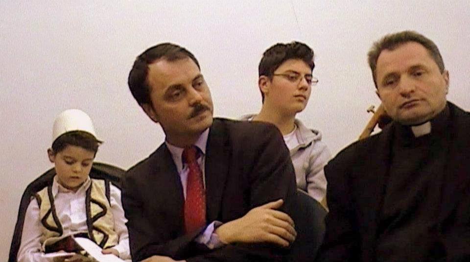 Don Preni dhe Antoni-Foto nga mbremja poetike (23 mars 2012)