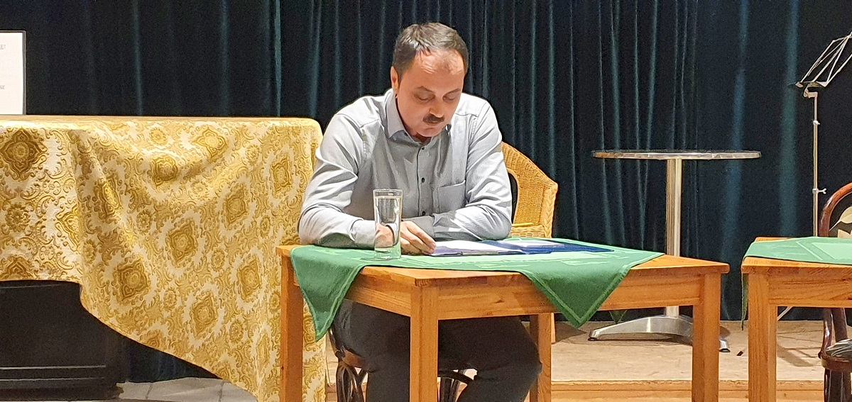 Foto von der Lesung mit Jadranka Gros (Wien, 01.10.2020)-Anton